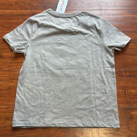 NWT Cat & Jack Medium (8) Short Sleeve Crewneck T-Shirt Any Game Any Time Shirt - Picture 5 of 7